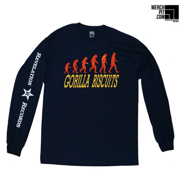 GORILLA BISCUITS ´Start Today´ - Navy Blue Longsleeve - Front